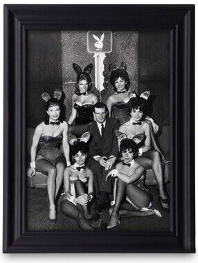 Playboy Bunny Club Vintage playboy hugh hefner  60s Framed Photo Print Retro Art